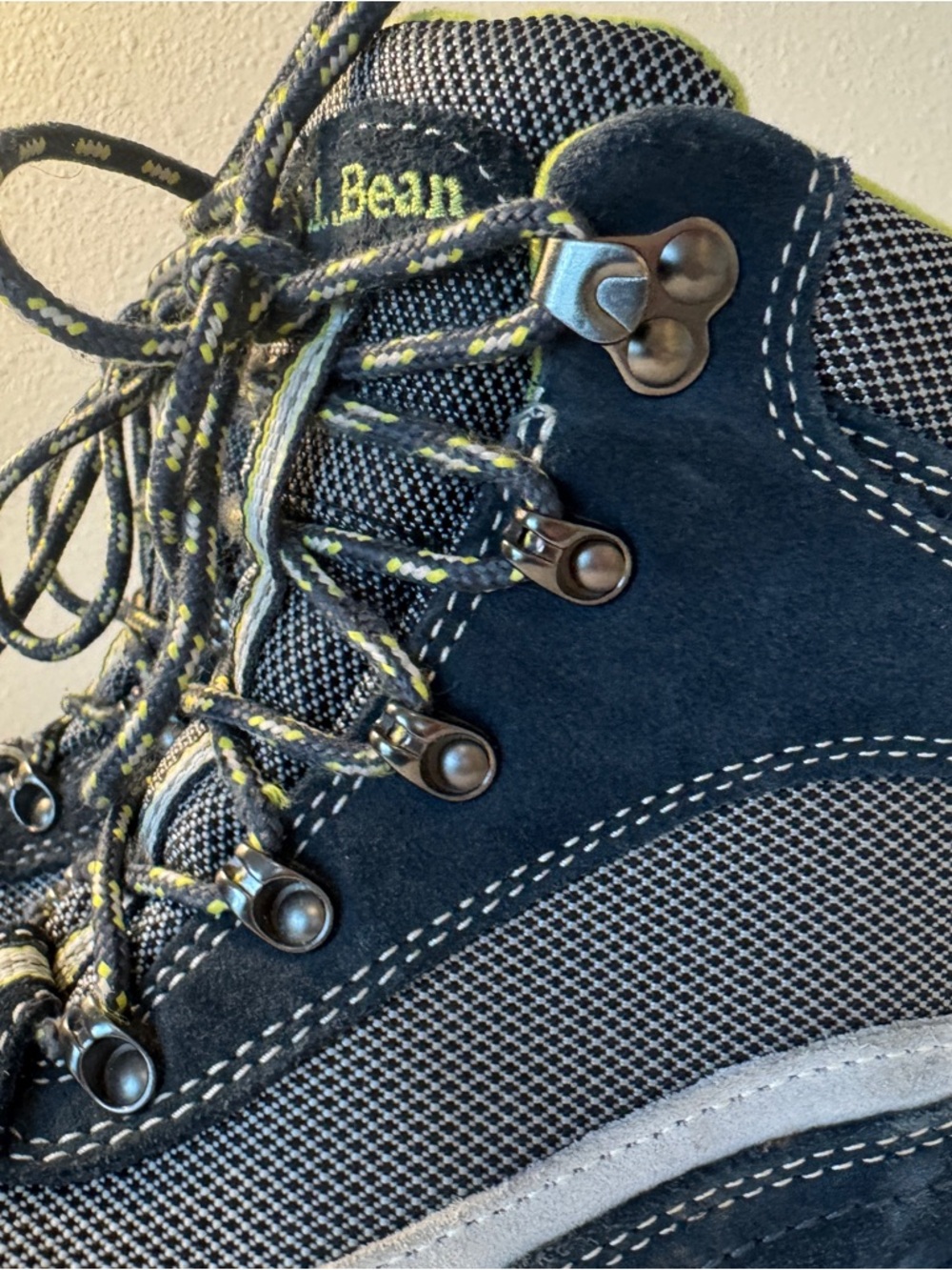 L.L.Bean Women's Tek 2.5 Waterproof Primaloft Hiking Boots in blue and gray 8